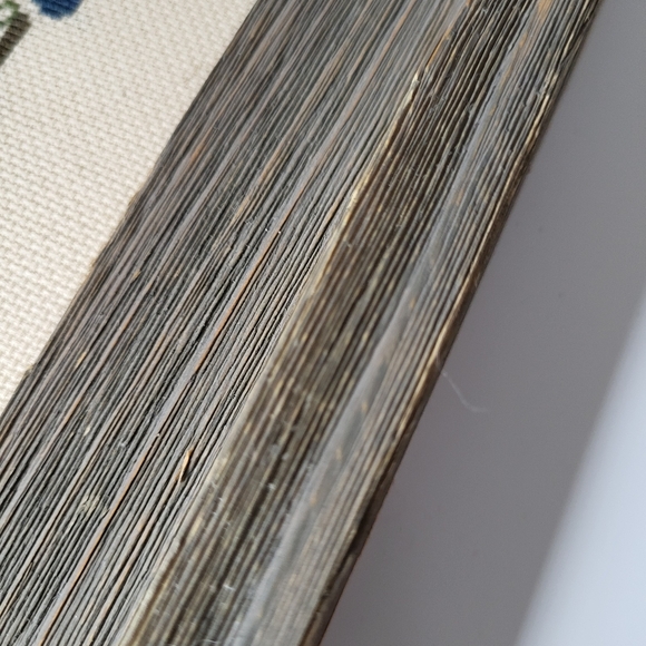 Handmade Primitive Christmas Theme Cross Stitch Sampler - Picture 12 of 15